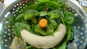 One big happy Smoothie ingredients face